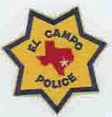 TEXAS,EL CAMPO POLICE BADGE PATCH 1